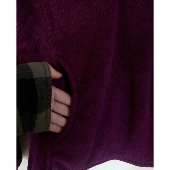 Patagonia Re-Tool SnapT Pullover Womens S Polartec Thermal Pro Fleece Violet Red - Picture 4 of 8